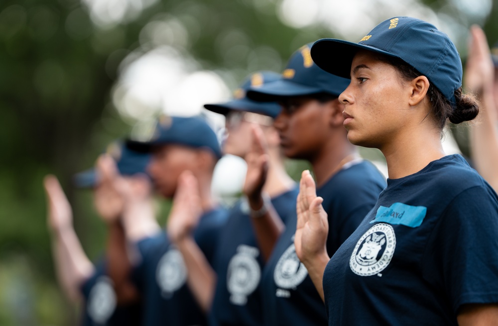 Class of 2028 Reports to the Coast Guard Academy