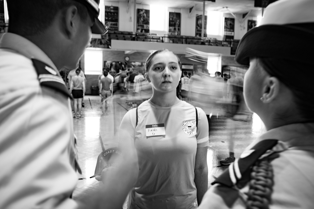 Class of 2028 Reports to the Coast Guard Academy