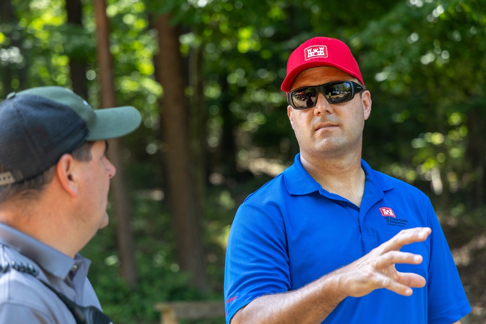 Col. Chapman and Chief Ranger Grimes at Lake Lanier