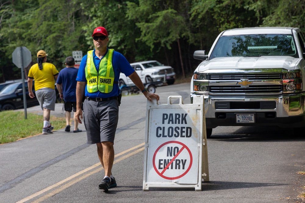 Col. Chapman Enforces Park Closure at Lake Lanier