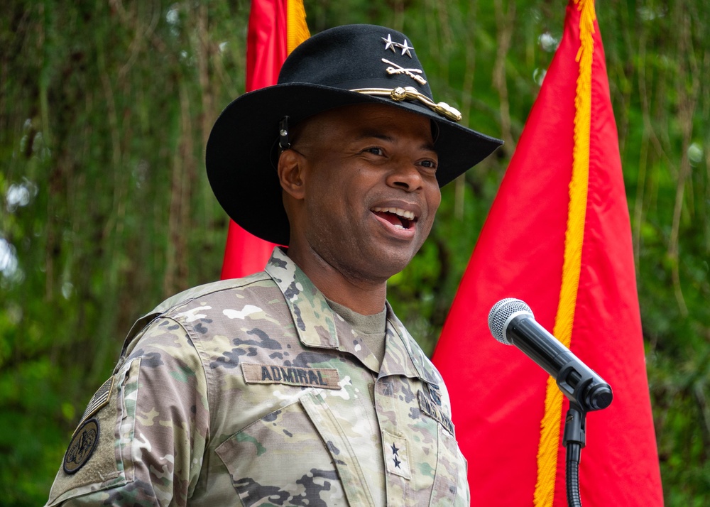 1st Cavalry Division Patch and Retreat Ceremony