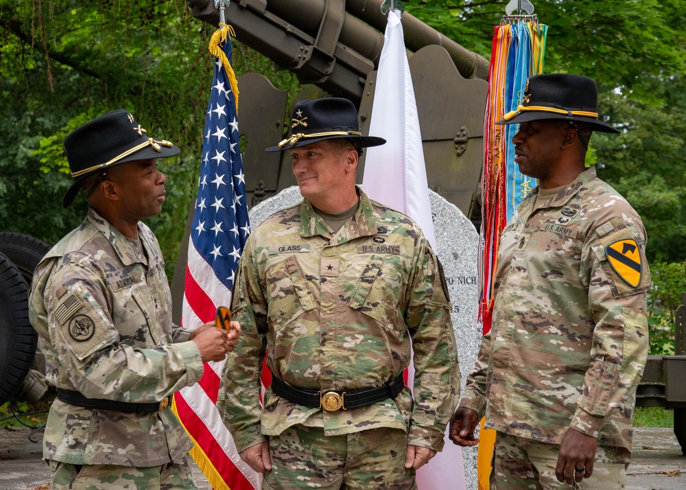 1st Cavalry Division Patch and Retreat Ceremony