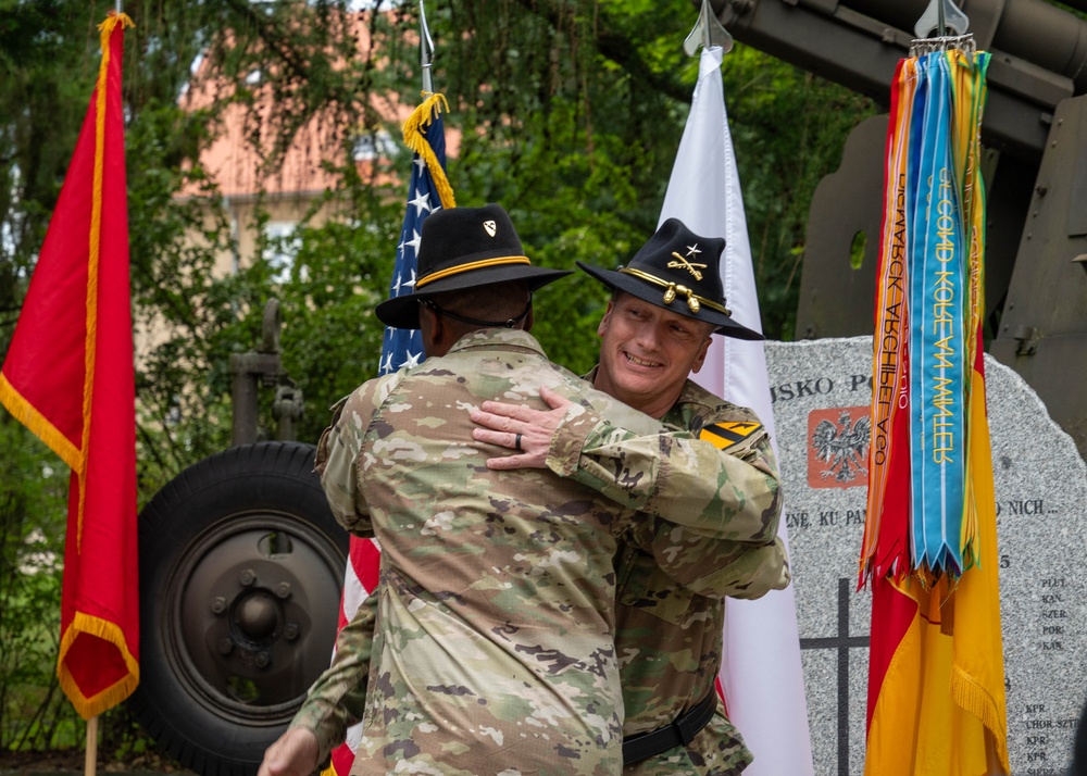 1st Cavalry Division Patch and Retreat Ceremony