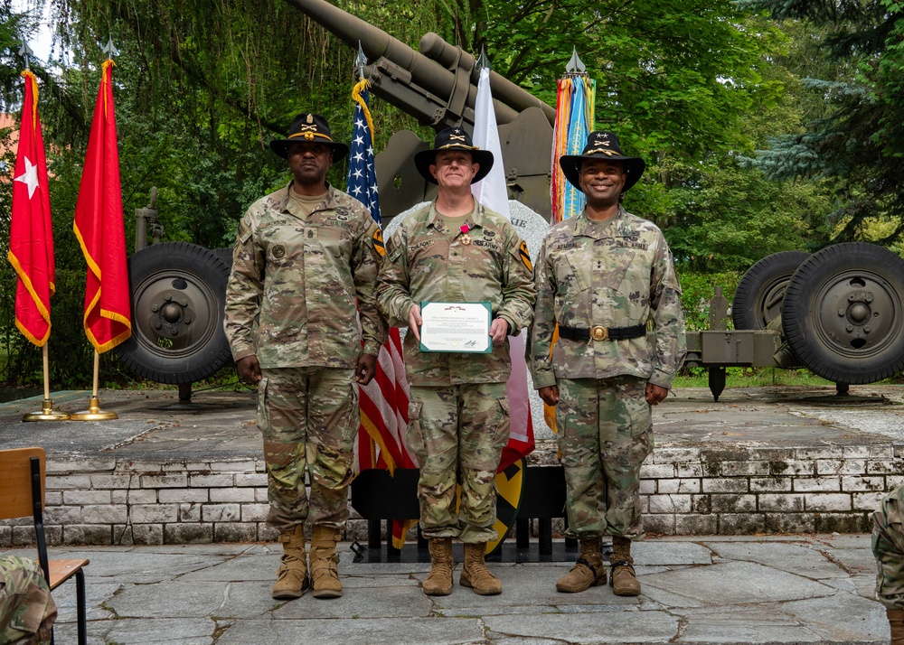 1st Cavalry Division Patch and Retreat Ceremony