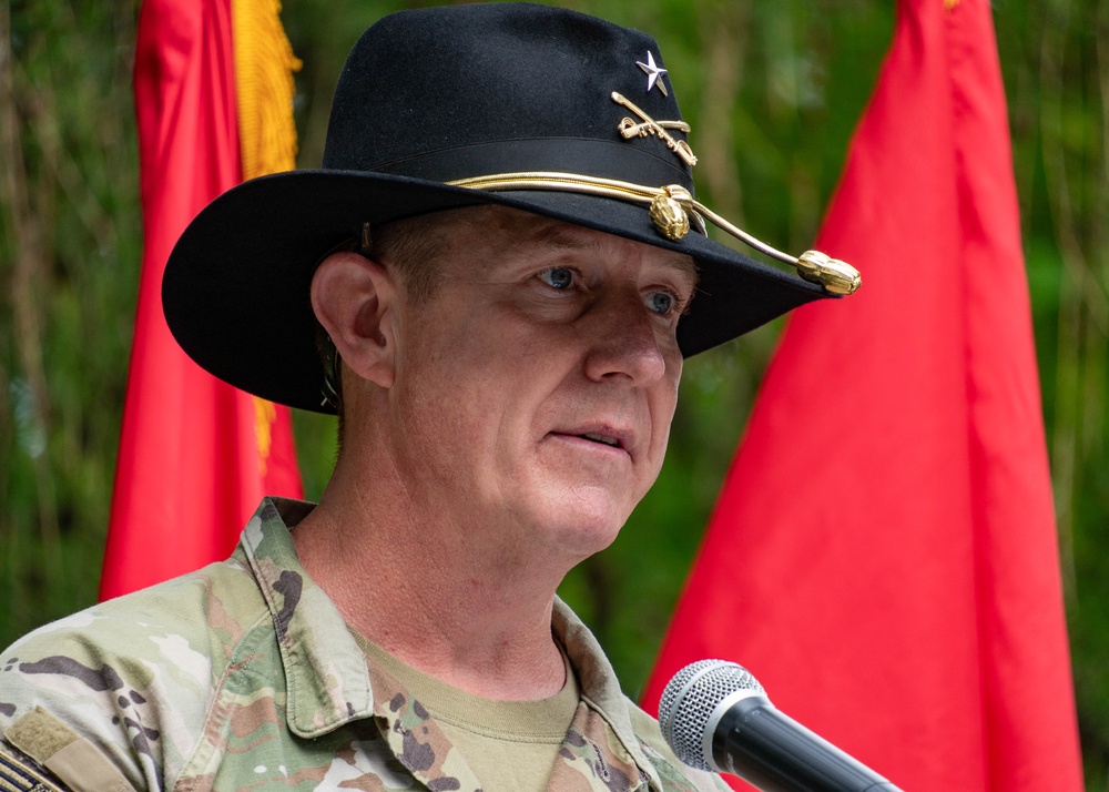 1st Cavalry Division Patch and Retreat Ceremony