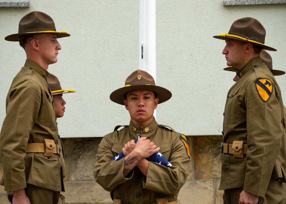 1st Cavalry Division Patch and Retreat Ceremony