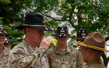 1st Cavalry Division Patch and Retreat Ceremony