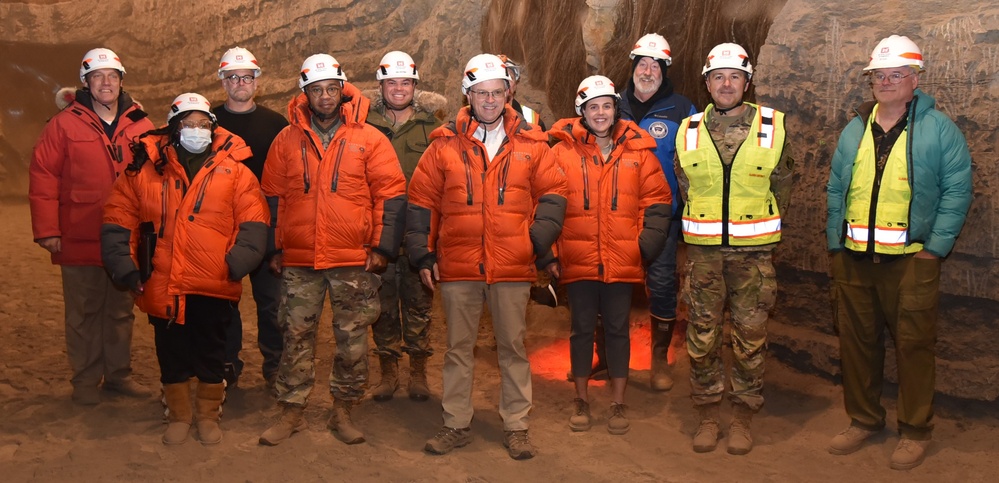 ERDC and Alaska District leaders tour Permafrost Tunnel Research Complex