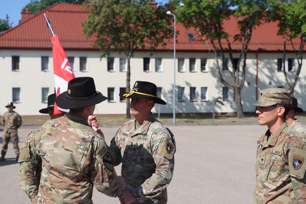 Alpha ‘Aces’ Company, 2nd Cavalry Battalion, 12th Cavalry Regiment welcomes new commander