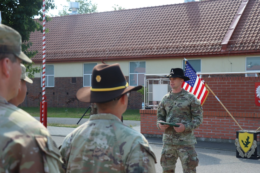 Alpha ‘Aces’ Company, 2nd Cavalry Battalion, 12th Cavalry Regiment welcomes new commander