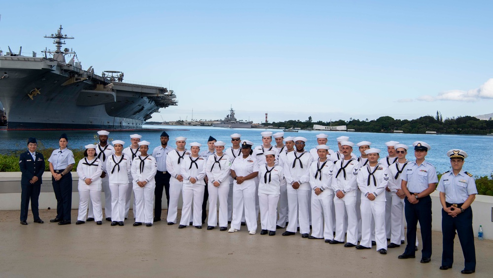 Service Members Volunteer at USS Arizona Memorial