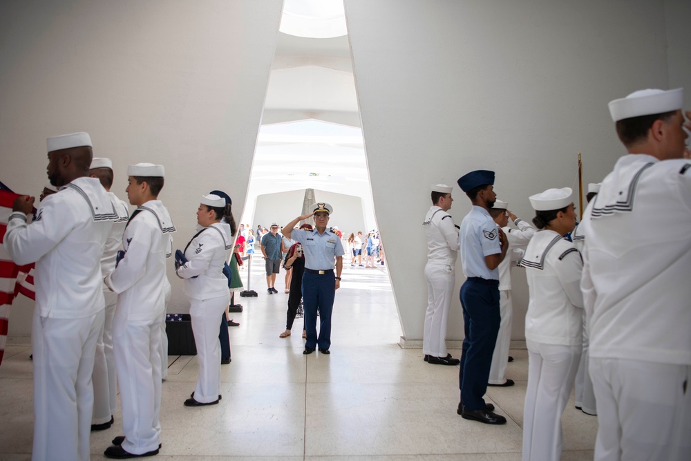 Service Members Volunteer at USS Arizona Memorial