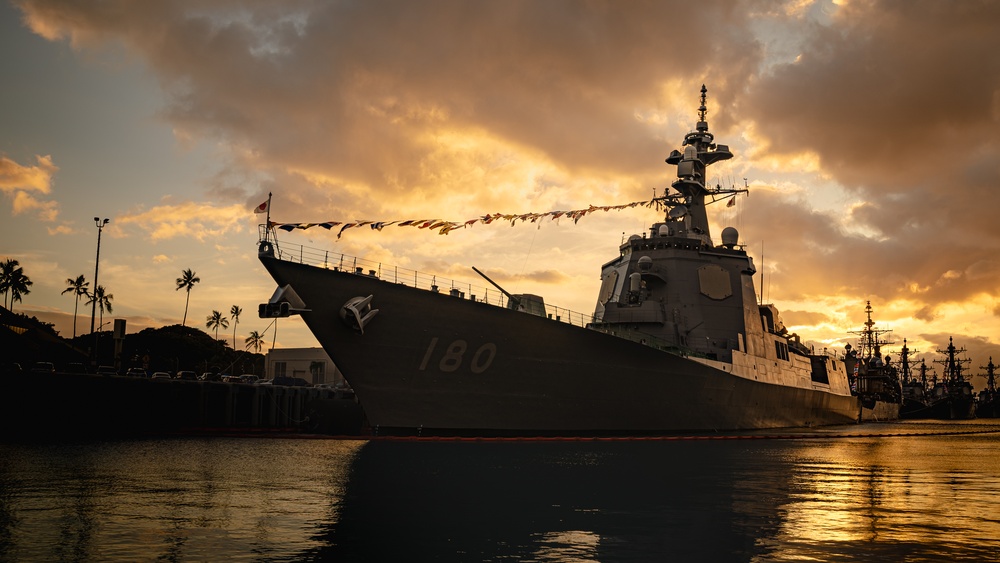 JS Haguro at Pearl Harbor for RIMPAC 2024