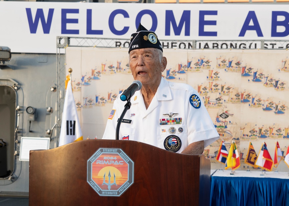 ROKS Cheon Ja Bong hosts reception at RIMPAC 2024