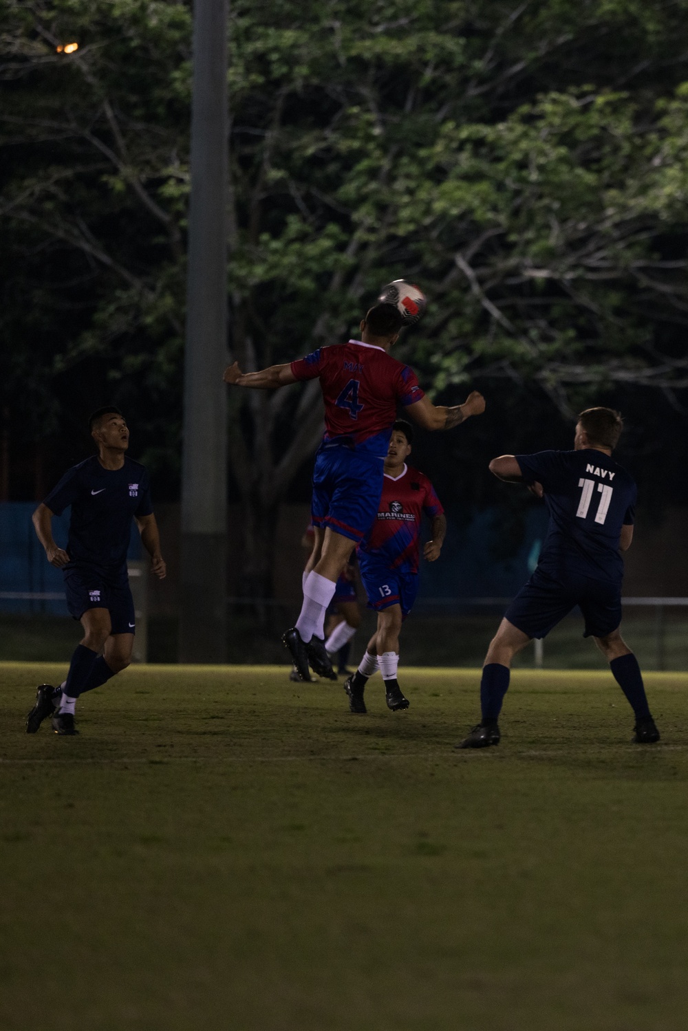 MRF-D 24.3 Marines play soccer against the Navy Football Federation Australia