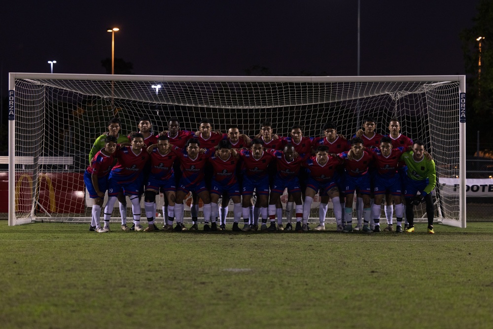 MRF-D 24.3 Marines play soccer against the Navy Football Federation Australia