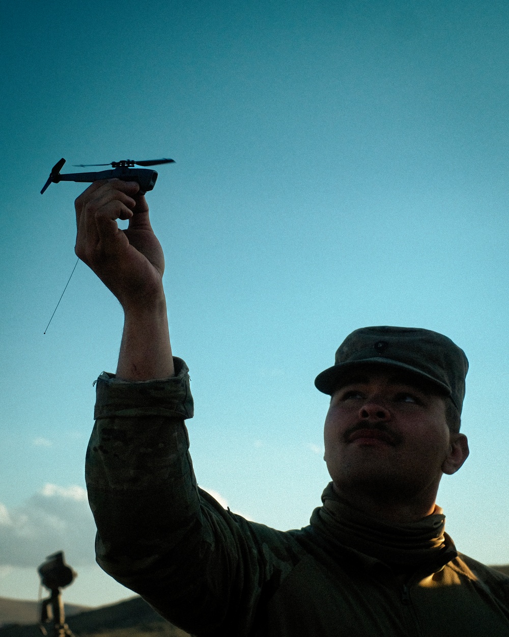 Dark Rifle recon section scans from the sky with micro UAVs