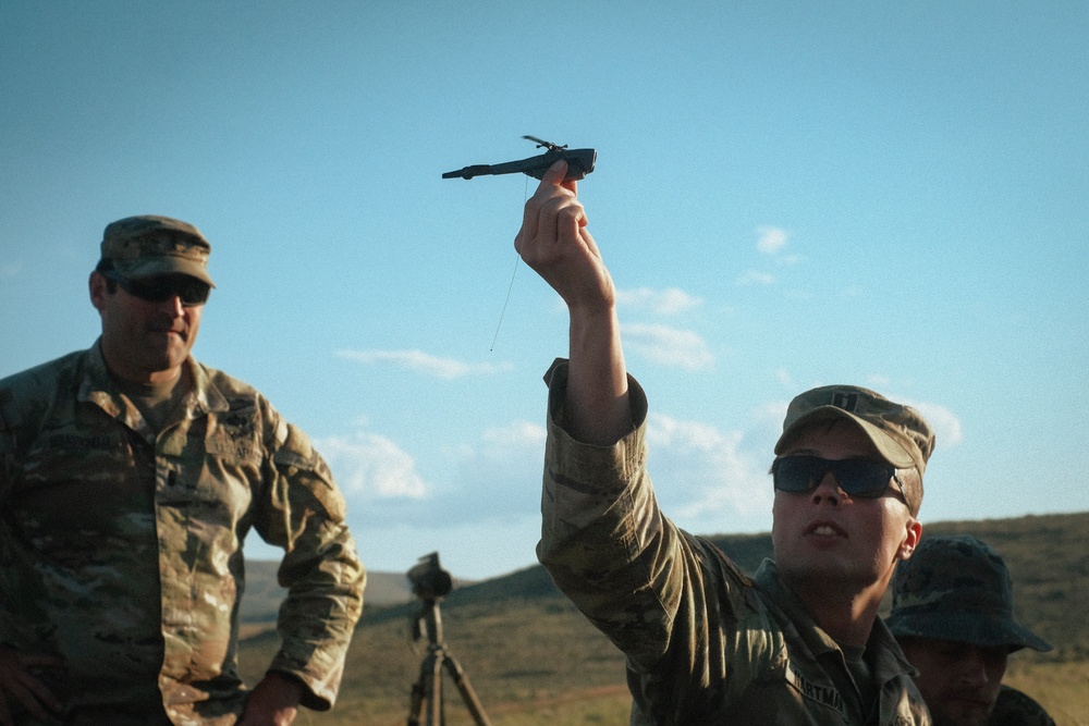 Dark Rifle recon section scans from the sky with micro UAVs