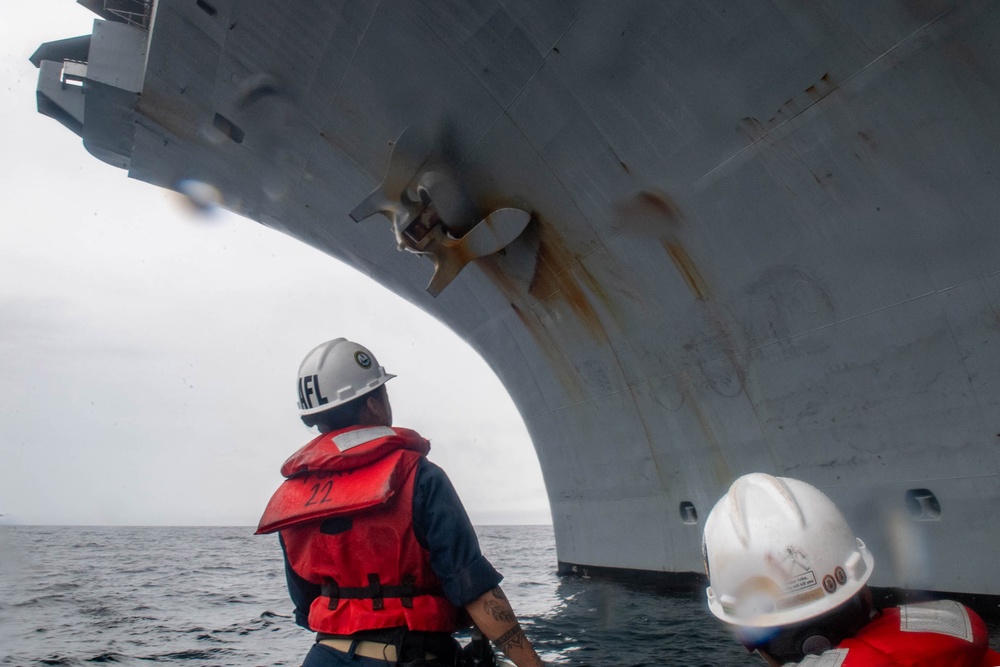 Theodore Roosevelt Routine Hull Inspections