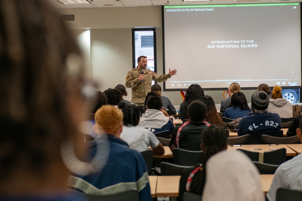 Local JROTC students visit Jacksonville ANGB