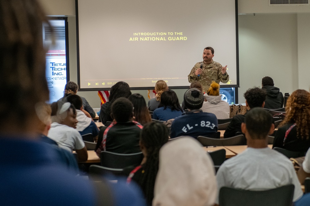 Local JROTC students visit Jacksonville ANGB