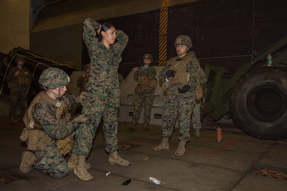 24th MEU (SOC) Female Search Team Training Aboard USS Wasp (LHD 1)