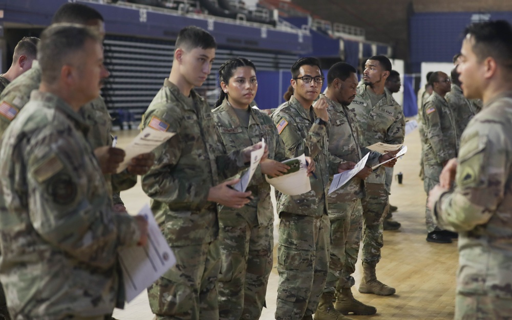 D.C. National Guard conducts joint reception staging onward integration (JRSOI) for NATO Summit.