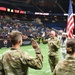AR-MEDCOM DCG Collard leads Affirmation of Enlistment Ceremony at Arena Football game