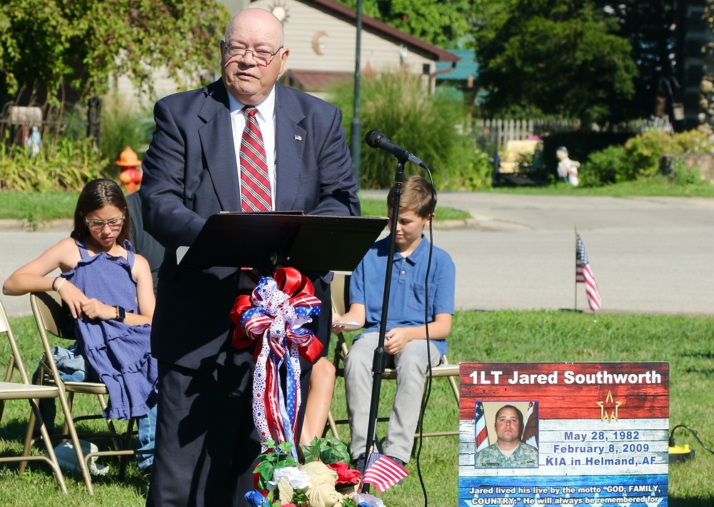 Highway Dedicated to Illinois Army National Guard 1st Lt. Jared Southworth