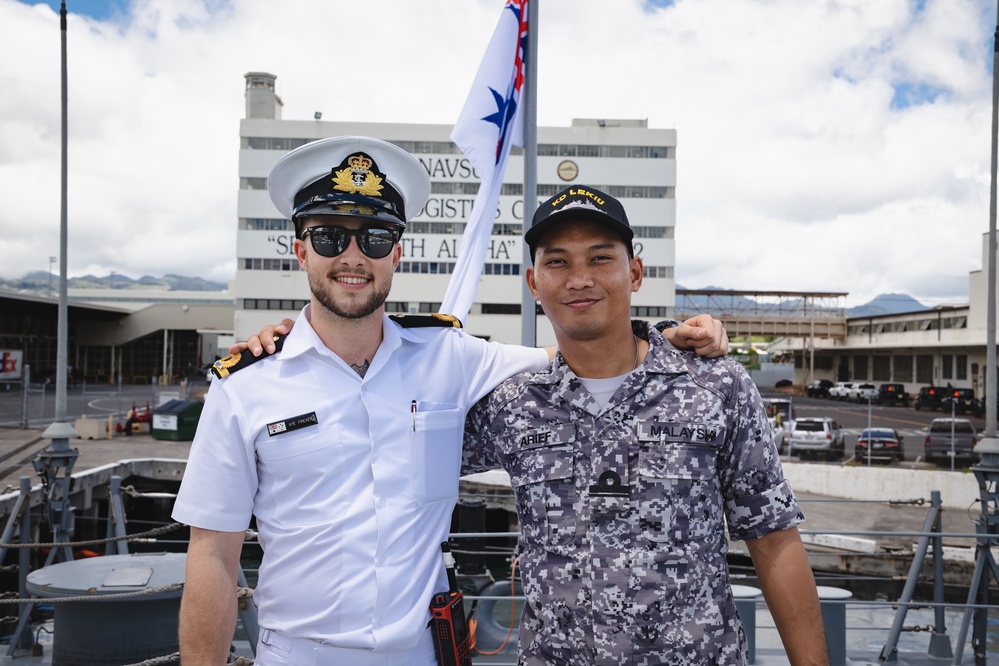 Partner Nations aboard HMAS Sydney during RIMPAC24