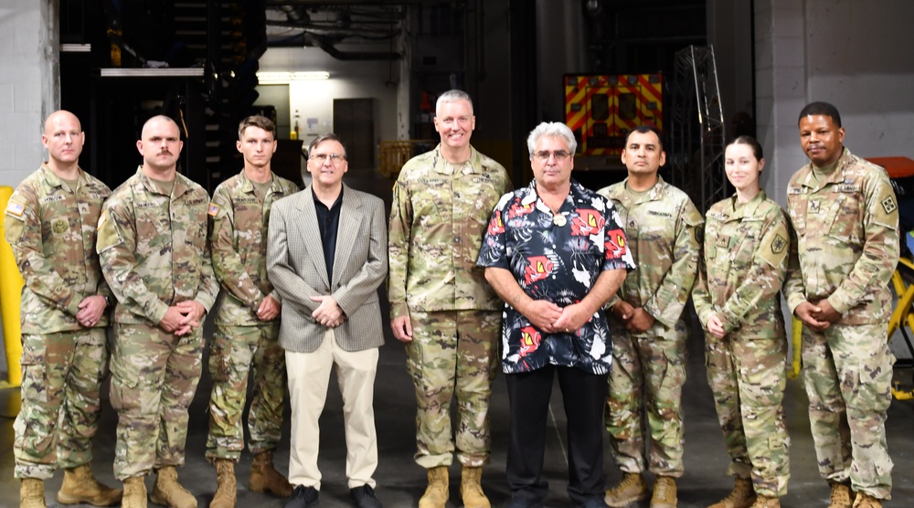 AR-MEDCOM DCG Collard leads Affirmation of Enlistment Ceremony at Arena Football game