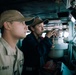 George Washington sailors on the bridge