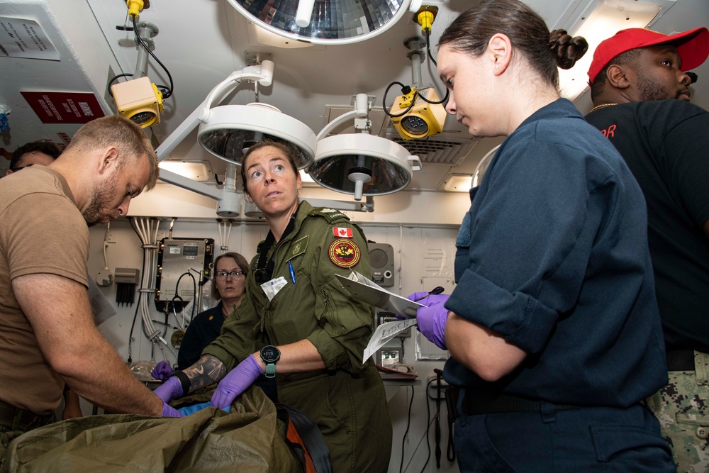 USS Carl Vinson Sailors and Royal Canadian Medical Service Members team up for medical training exercise at RIMPAC 2024