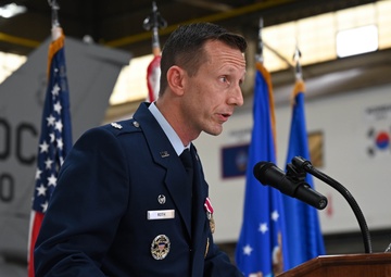 113th Aircraft Maintenance Squadron change of command ceremony