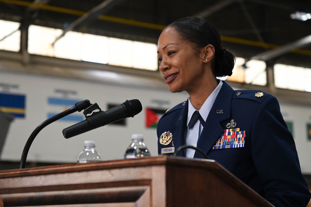 113th Aircraft Maintenance Squadron change of command ceremony