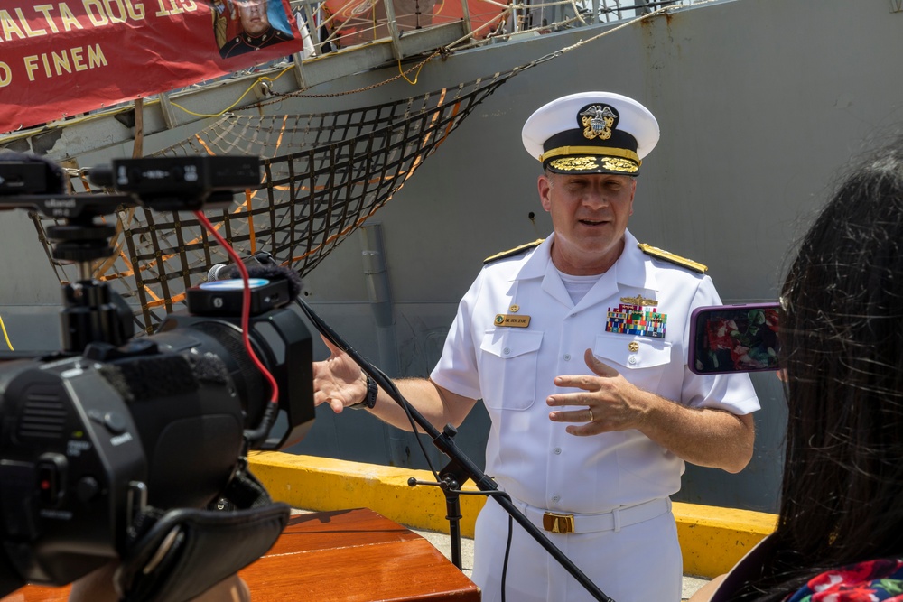 USS Rafael Peralta Visits Saipan during Liberation Day