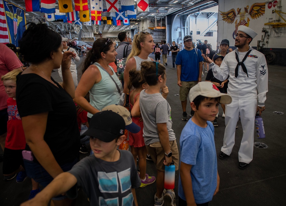 USS Carl Vinson Hosts Visitors Aboard During RIMPAC 2024 Open Ship Day