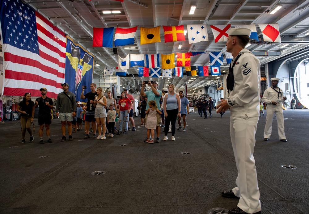 DVIDS Images USS Carl Vinson hosts tour during Open Ship Day RIMPAC