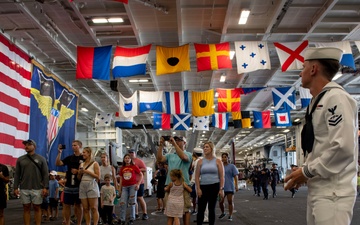 USS Carl Vinson hosts tour during Open Ship Day RIMPAC 2024