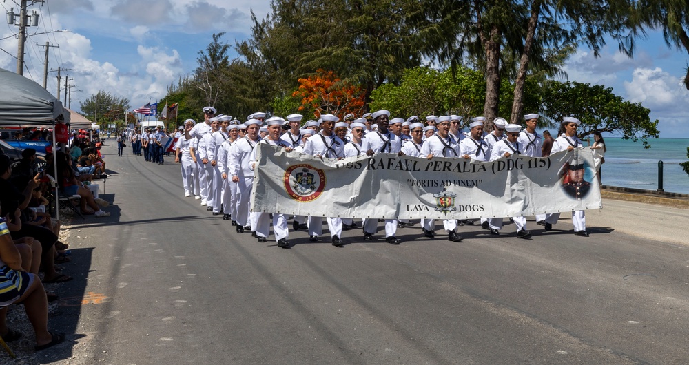 USS Rafael Peralta Participates in Saipan Liberation Day Parade