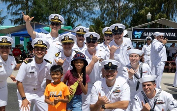 USS Rafael Peralta Participates in Saipan Liberation Day Parade