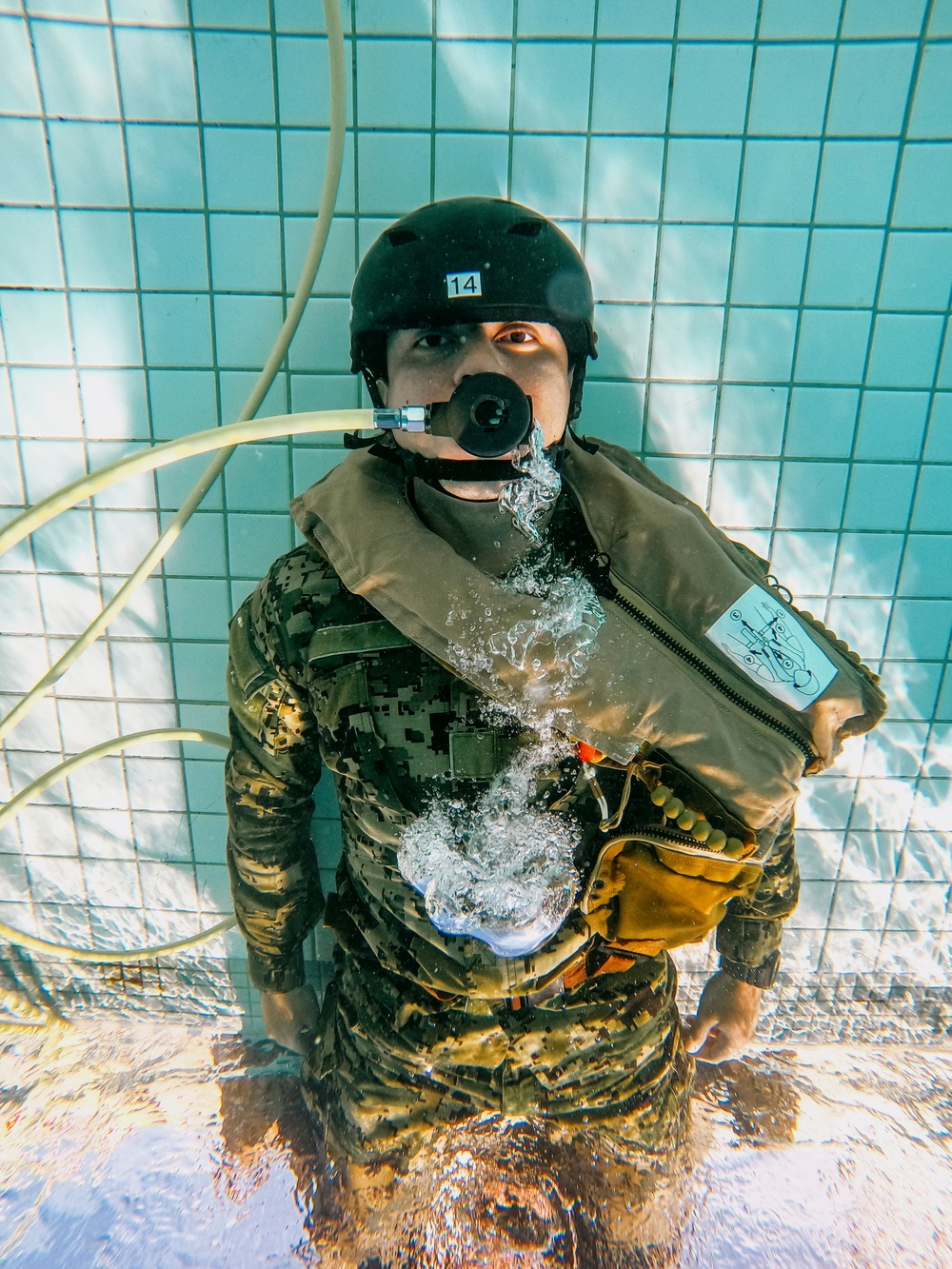 Sink or Swim: Mexican Naval Infantry Corps marines complete shallow water egress training