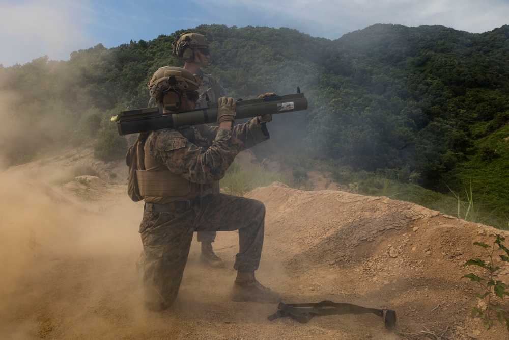U.S. Marines execute rocket marksmanship during Korea Viper 24.2