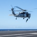 Sailors from HSC-12 conduct a hoisting exercise aboard USS Ronald Reagan (CVN 76)