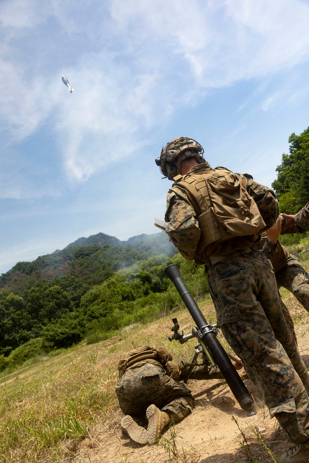 U.S. Marines execute 81mm mortar range during Korea Viper 24.2