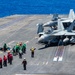 USS Ronald Reagan (CVN76) Sailors conduct flight deck operations