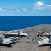 USS Ronald Reagan (CVN76) Sailors conduct flight deck operations