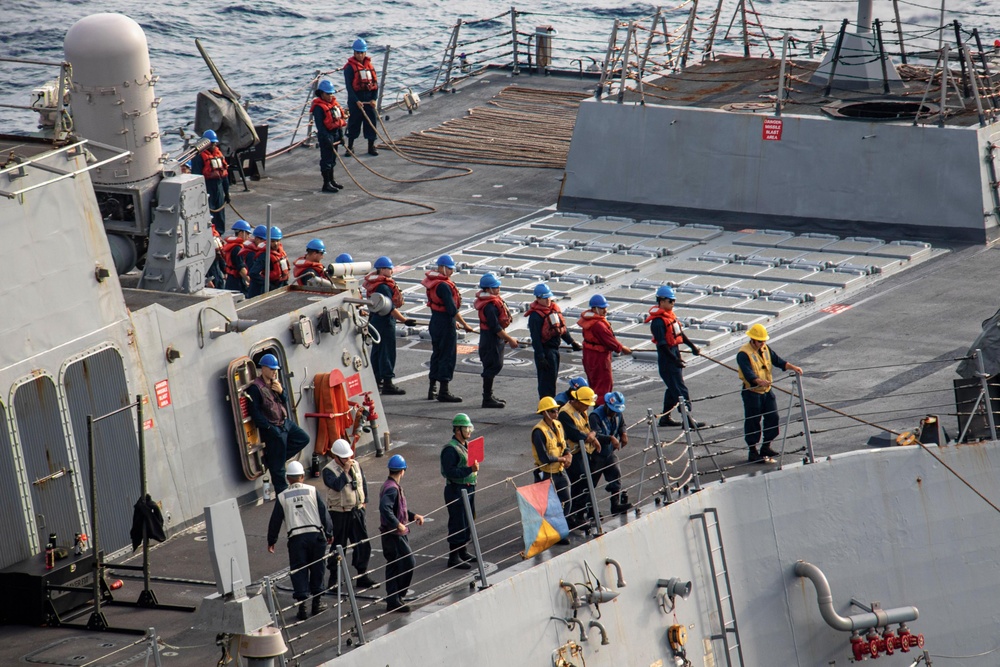 Halsey Refuels at Sea