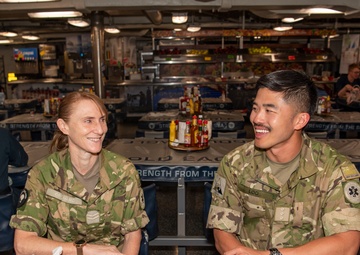 New Zealand Army Dentists working onboard USS Carl Vinson