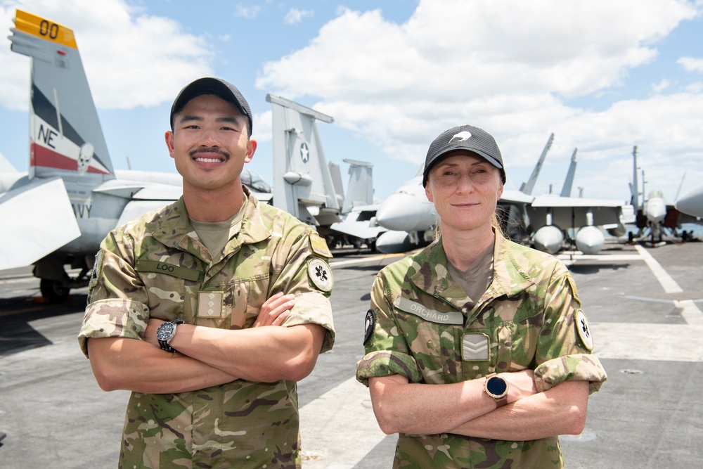 New Zealand Army Dentists working onboard USS Carl Vinson